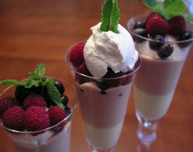 Champagne and Vanilla Fruit Parfait